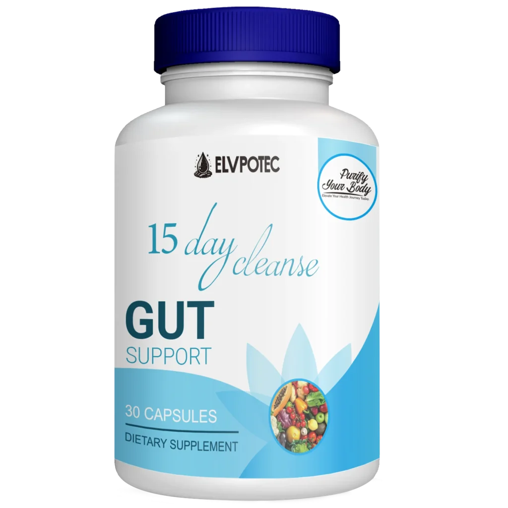 ELVPOTEC 30 Days Natural Colon Cleanse & Body Detox Capsules